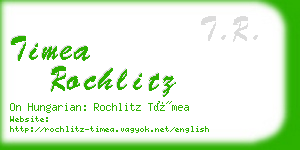 timea rochlitz business card